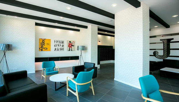 Zona de estar del vestíbulo