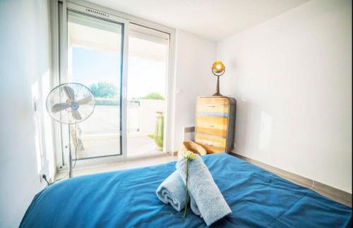 LE CALDERINI APPART - Face PLAGE WIFI et PARK Gratuit CALME - Résid Le Surcouf -TOP PROS SERVICESConciergerie La Grande Motte - Foto 20