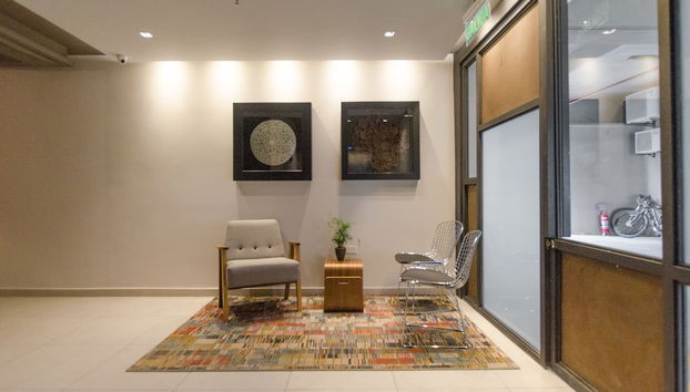 Zona de estar del vestíbulo