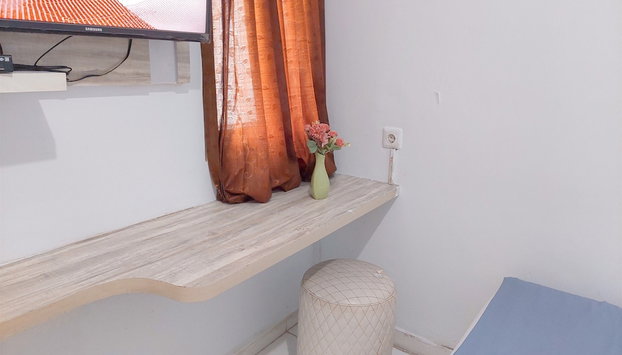 Good Studio Apartment (No Kitchen) At Aeropolis Residence - Foto 4, Habitación