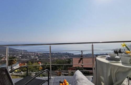 Ferienwohnung mit 180° Meerblick (nähe Opatija) - Foto 1