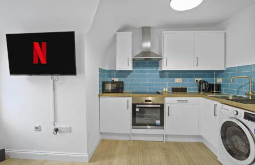 Modern Apartment I Self Check-in I Wi-Fi I Free Private Parking I Sleeps 3 - Foto 12