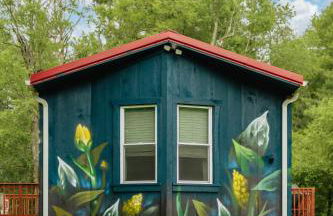 Mural Art Cabin With Pond And Hot Tub - Foto 37