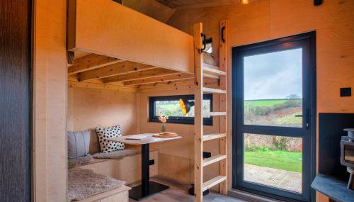Luxury Glamping Cabin with Outdoor Bath on Cornish Meadow - Foto 5