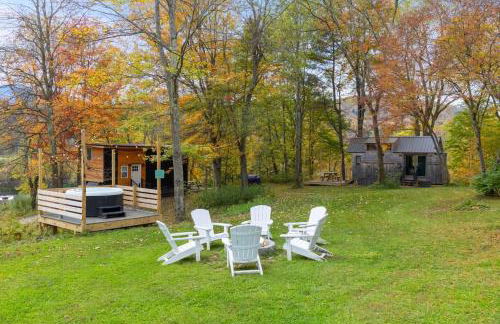 Riverside Tiny House with hot tub near Stowe - Foto 54