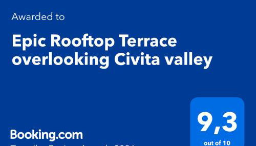 Epic Rooftop Terrace overlooking Civita valley - Foto 3
