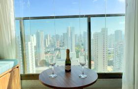 Studio de alto padrão vista mar no Terraço, Piscina, Garagem e Restaurante - Foto 19
