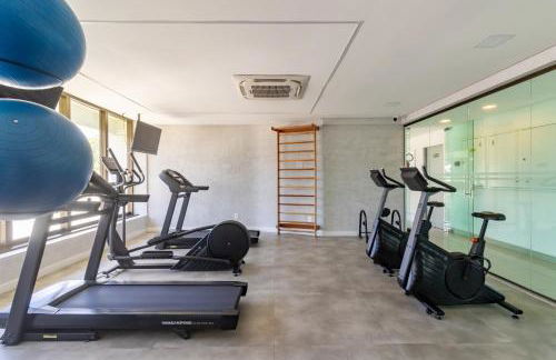 Apartamento com VISTA maravilhosa no bairro do Pina! Cozinha completa, Wi-Fi, Ar Condicionado e máquina de lavar - Condomínio com Estacionamento, Recepção 24h, Piscina e Academia - Foto 32