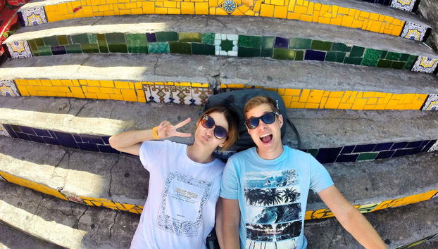 Parco Nazionale della Tijuca, Santa Teresa e Cristo Redentore - Foto 2, Escadaria da Lapa