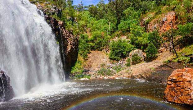 Una cascada en Grampians
