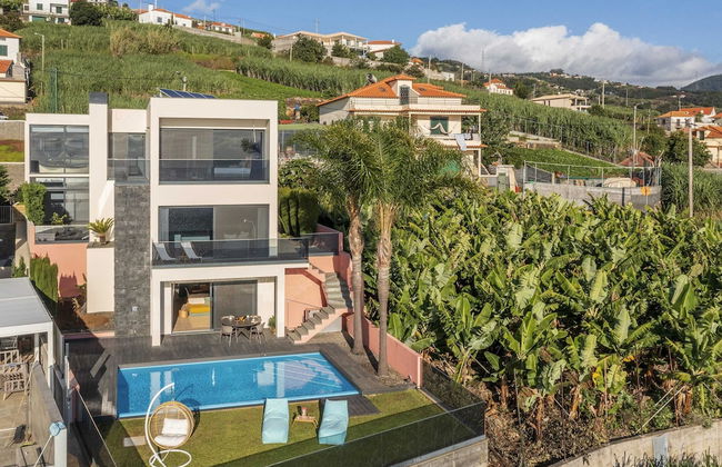 With Pool and Superb sea View - Villa Candelária - Foto 62