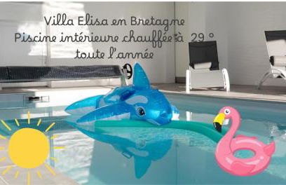 Villa ELISA Piscine Intérieure partagée chauffée à 29 degrés à 100m de la plage - Foto 1