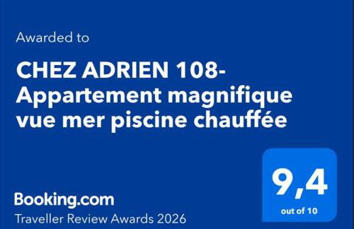CHEZ ADRIEN 108-Appartement magnifique vue mer piscine chauffée - Foto 50