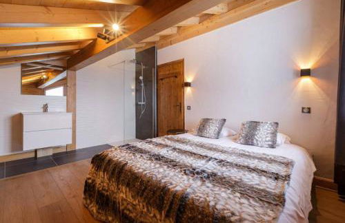 Grosse Pierre Chalet 180m2 Cheminee Jacuzzi Vue Taconnaz - Foto 8