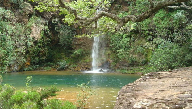 Disfrutando de las cascadas de Itabirito