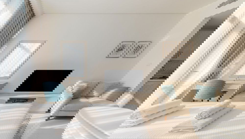 Luxe Studio at Seven Palm With Infinity Pool - Foto 1, Habitación