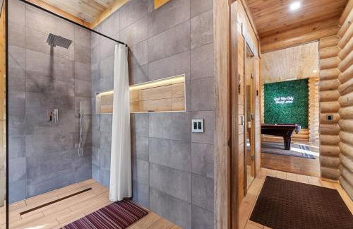Log House Chalet, Volleyball field, Sauna, Hot Tub - Foto 79