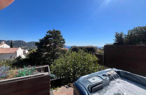 Rêves de vie le "port pin" vue mer, petite piscine, jacuzzi extérieur et parking PRIVES - Foto 4