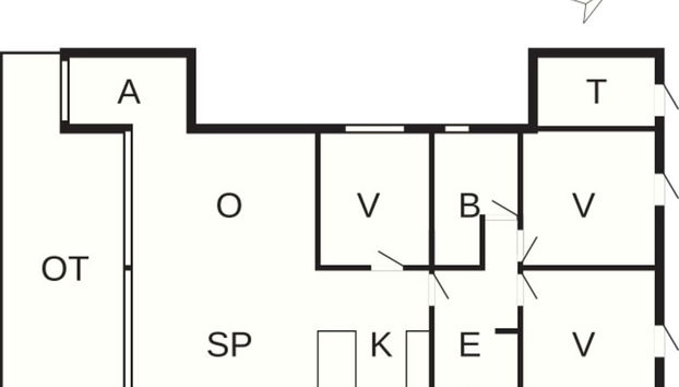 6 Person Holiday Home in Ronde - Foto 2, Planta do andar