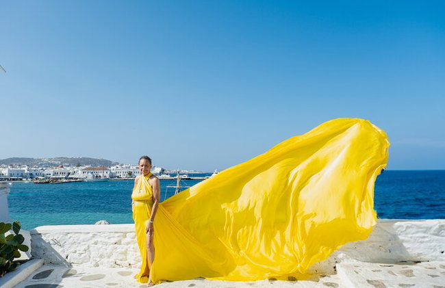 Mykonos Dream FLying Dress Photoshoot - Photo 9