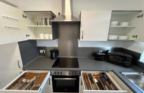 Premium Apartment 70qm 2 Zimmer Küche, Balkon, Smart TV, WiFi - Foto 14