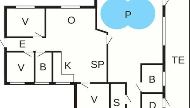 8 Person Holiday Home in Orsted - Foto 3, Planta do andar