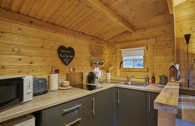 1-bed Cabin, 2 Adults, Wood Burning Hot Tub & Fire - Photo 7