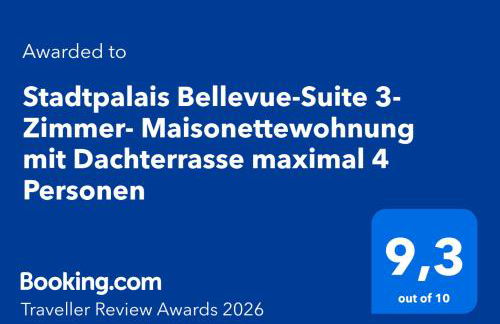 Stadtpalais Bellevue-Suite 3- Zimmer- Maisonettewohnung mit Dachterrasse maximal 4 Personen - Foto 2