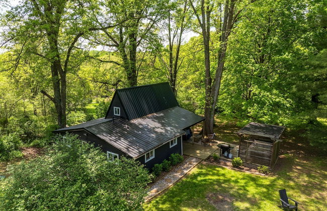 Lake View Hot Tub Modern A-frame - Foto 60