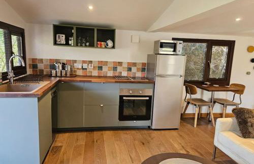 Treetops Lodge, private Cornish hideaway, parking, garden - Foto 47