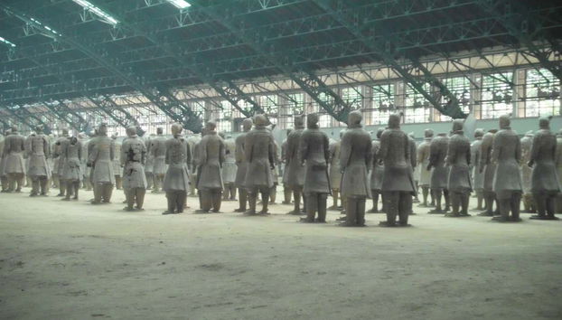 Des milliers de guerriers dans le musée