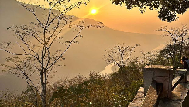 Lever du soleil sur le canyon du Sumidero
