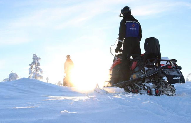 Escape to Wilderness: Full Day Snowmobile Safari - From Yllas - Photo 2
