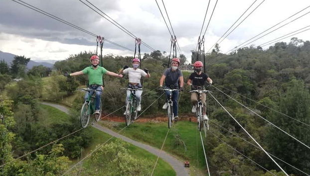 En las bicicletas voladoras