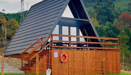 Chalés Luna in rio A-Frame Romântica no Gerês com vista Rio - Foto 3