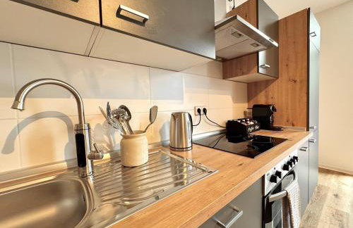 Designer-Apartment mit Balkon und Kaffeebar, Elbnah - Foto 6