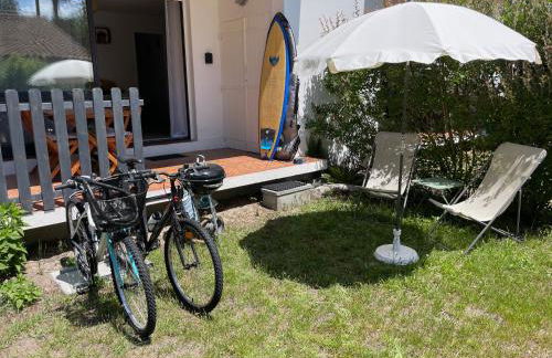 Appartement avec chambre, terrasse et jardinet proche plage, forêt pins, piste cyclable, lac - Foto 11