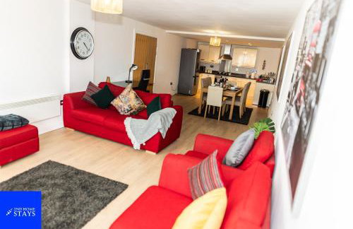 2ndHomeStays-Digbeth-B12 I Large Stylish 2-Bed Apartment I Ensuite I Sleeps 6 I Free Parking & WiFi I Perfect for Work Stays, Relocations & Holiday I Near Birmingham Project Sites & Attractions - Foto 1