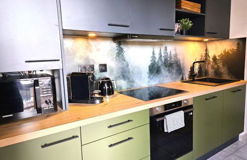 Gîte Forestier - T2 Cosy avec Terrasse & 2 Parkings privatifs -Centre ville - Foto 6