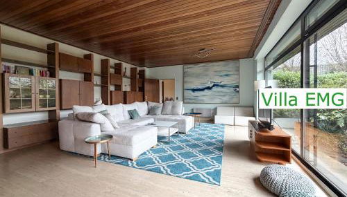 Ferienhaus Villa EMG Saerbeck nah Münster Riesenbeck Osnabrück mit Pool, Sauna, Garten für Familien Gruppen bis 23 Personen - Foto 2, Garden view