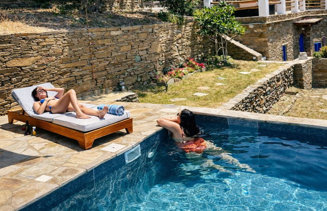 Villa Kotseli: Traditional Stone House with Pool & Sunset Sea Views - Foto 38