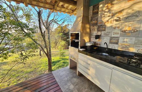 Chalés Vila Real - Tranquilidade na Serra de Carrancas - Piscina com uma vista espetacular do Pôr do Sol - Foto 122