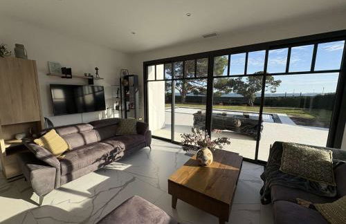 Villa 12 pers avec piscine chauffée et vue exceptionnelle, première ligne Bassin d'Arcachon - FR-1-736-32 - Foto 14