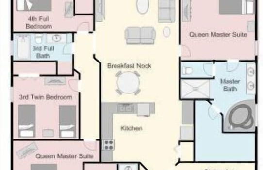 4 Bed and 3 Bath in Perfect Location With Pool by Florida Dream Home - Foto 33