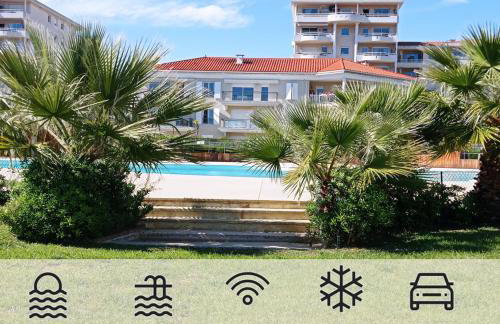 Bel appartement en bord de mer avec piscine lagon et jardin, en résidence sécurisée - Foto 1