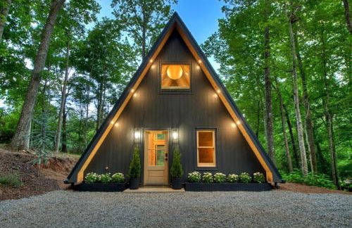 Romantic A-Frame Cabin w Firepit, Patio, Fireplace, Games in Blue Ridge Mountains - Photo 1
