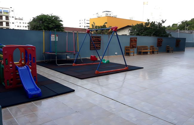 500m da Praia, BIWA Edifício com Piscina, 1garagem, WI-FI, Portaria 24hs, churrasqueira, playground, jardim, Centro do Guarujá, SP - Foto 16