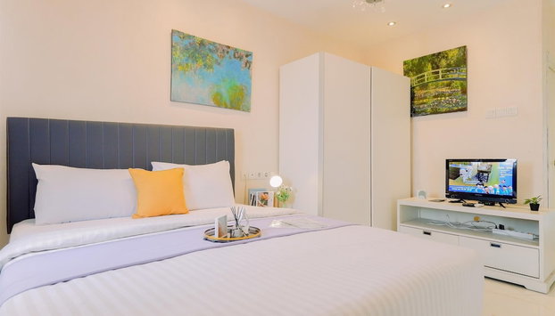 Homey And Big Studio Apartment At The Wave Kuningan - Foto 2, Habitación