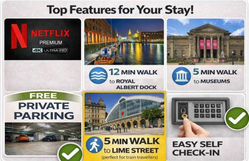 City Centre Flat by Restaurants with Free Parking - Foto 12