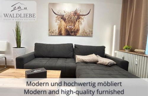 Exklusives 5-Sterne Apartment Waldliebe mit Indoor-Pool, Sauna, top Lage und Ausblick in die Natur, Hunde willkommen - Foto 5